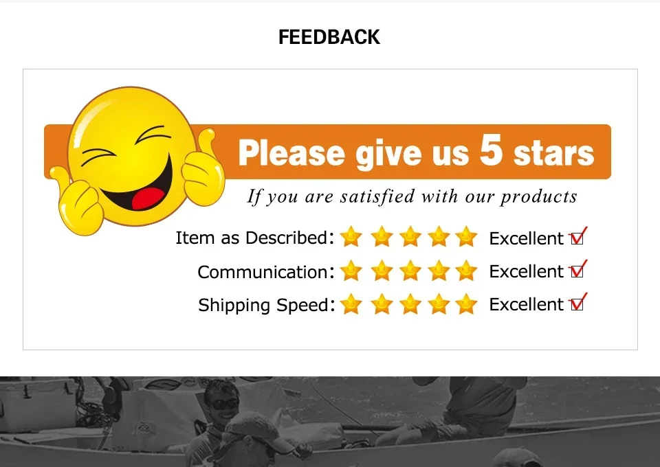 Por favor, califíquenos con 5 estrellas para nuestros productos