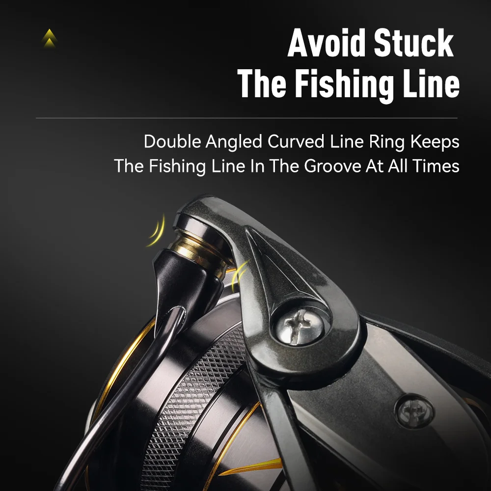 Kingdom Micro Fly Reel Pro carrete de pesca giratorio 160g Utra light 8 + 1 rodamientos sellados 8KG arrastre máximo 5,2: 1 relación de engranaje carrete de pesca - imagen 5