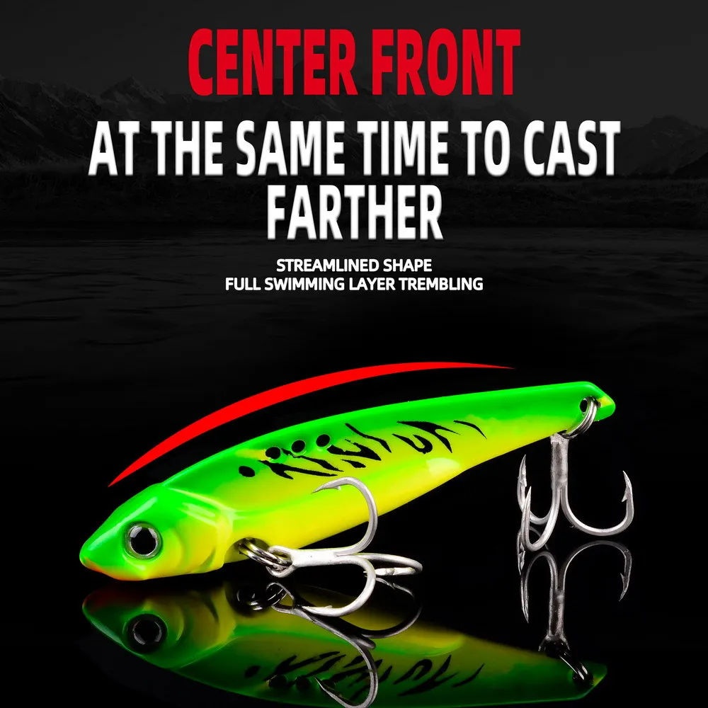 5 unids/lote VIB señuelo de Pesca 7-25g hoja de Metal hundimiento Spinner cebo de vibración Swimbait Pesca para lubina Pike Crankbait aparejos cebo - imagen 3