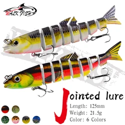 WALK FISH-Secciones artificiales multiarticuladas, cebo duro, herramientas de pesca de carpa, Wobblers, 12,5 cm, 21,5g