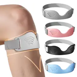 Rodillera de silicona con correas ajustables para rótula, banda de soporte para correr, deportes, alivio del dolor, rodillera para deportes intensos, 2 uds.