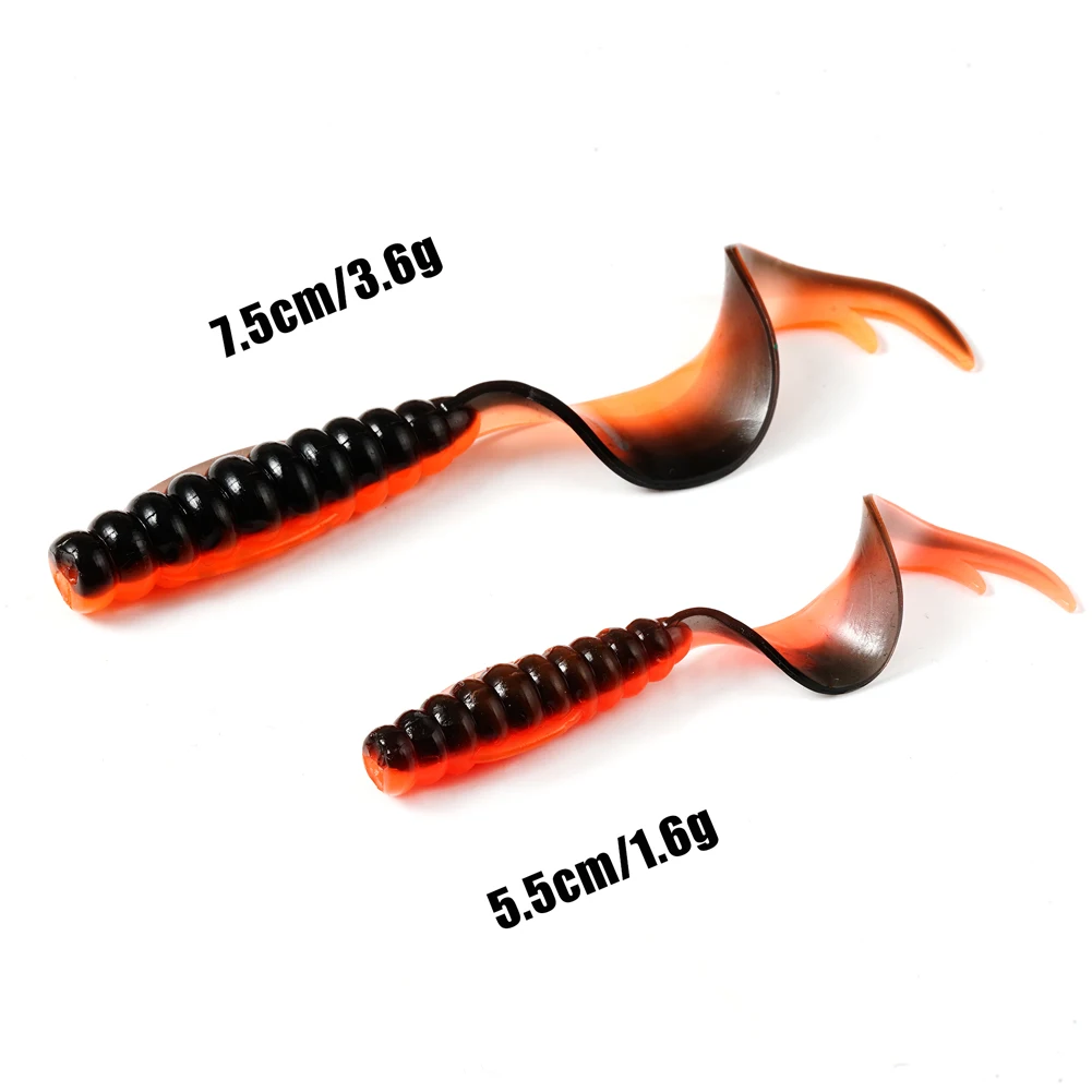 SUNMILE-Cebo Artificial de gusano suave para pesca en roca, Wobblers Leurre Souple, señuelo de trucha, 55mm/75mm - imagen 2