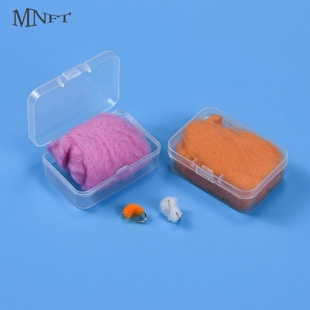 MNFT 1 caja 3g espuma huevo hilo fibra cebo señuelo paracaídas trucha y cabeza de acero Glowbug mosca espuma para atar huevos moscas patrones
