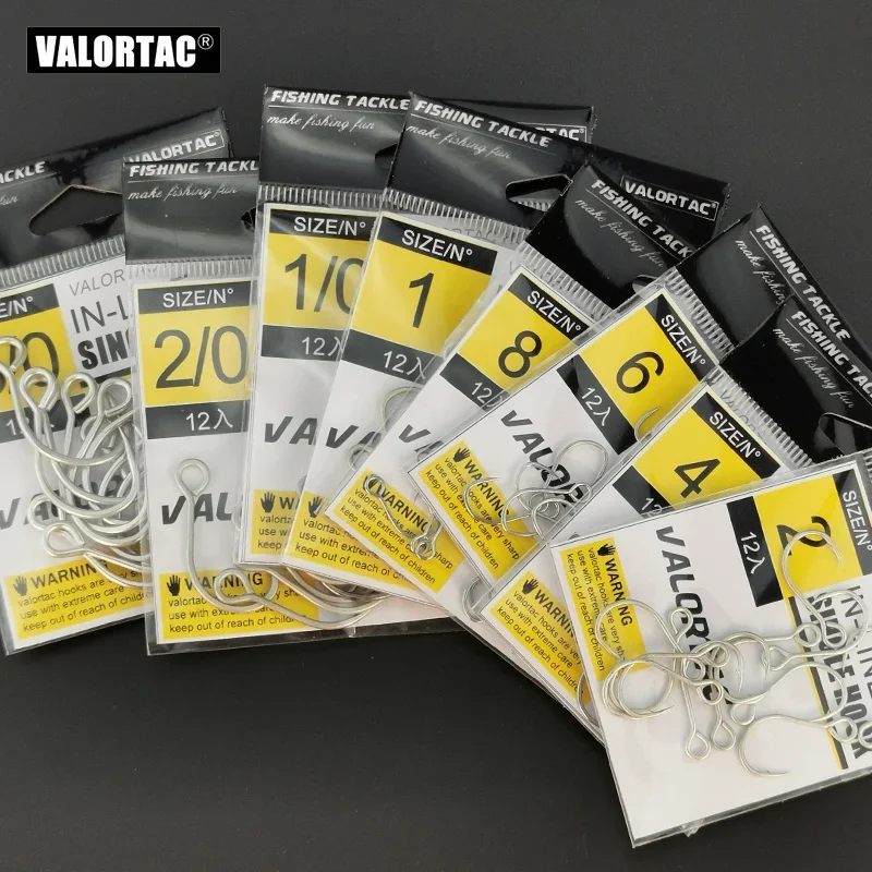 12 unids/pack anzuelos de pesca en línea para señuelo y cebo Hardbait anzuelos de pesca individuales en línea para pesca - imagen 4