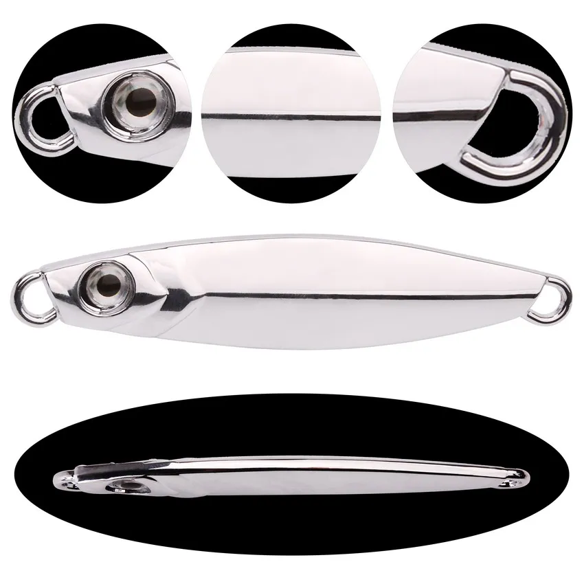 Señuelos de Pesca de ojos 3D, 1 piezas, VIB, cuchara, 60g, 80g, 100g, Señuelos de Pesca galvanizados, cebo, caballa, lubina - imagen 4