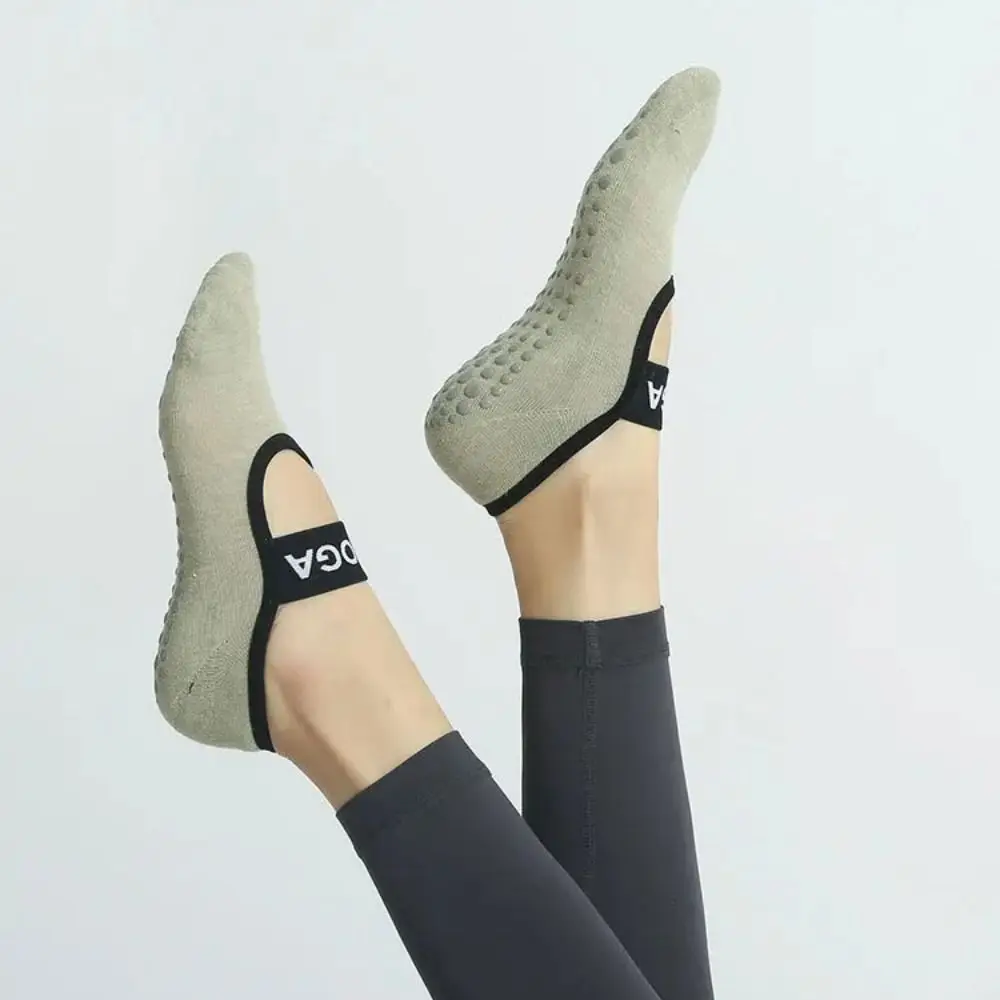 Calcetines yoga antideslizantes con vendaje para mujer fitness - imagen 2
