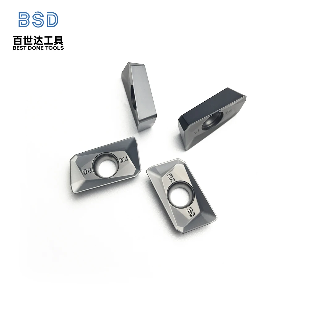 Insertos de fresado de carburo recubiertos CVD | APMT1604PDER-M2 para fresado de hombros con súper acabado | Listo CNC para aluminio y aleación - imagen 5