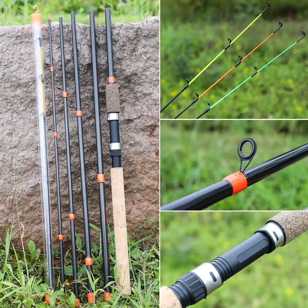Sougayilang Caña de Pesca Giratoria Carbono Ultraligera Secciones - imagen 5