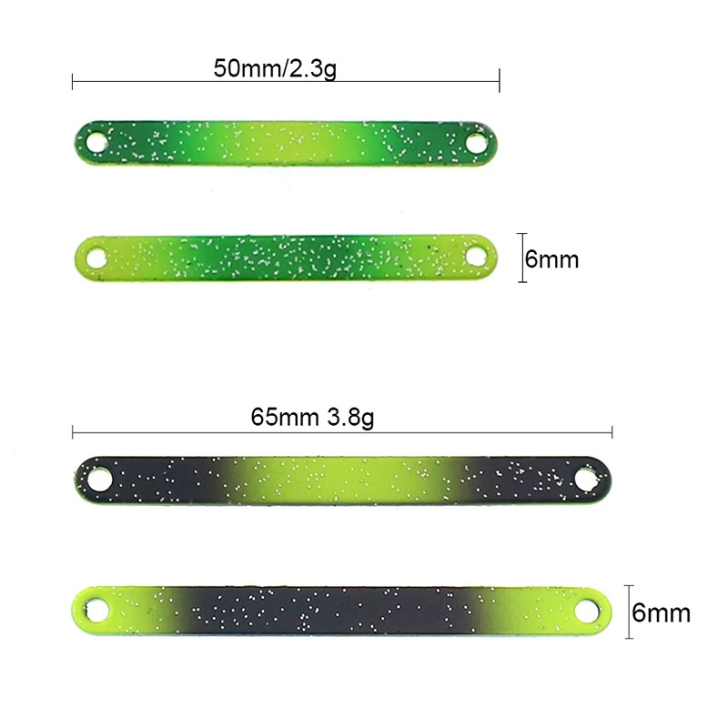 5 uds PescaTrout Stick cuchara de Pesca en hielo 2,3g 3,8g cuchara colorida cebo de Pesca de Metal de cobre para trucha Pike perca - imagen 2