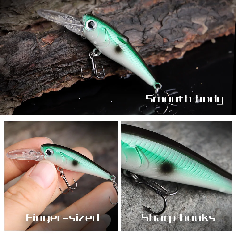 THORFORCE 42MM 2,7G Mini Minnow Wobblers Señuelos de Pesca trucha cebo duro de plástico Artificial Jerkbait Crankbait aparejos de pesca de lubina - imagen 3