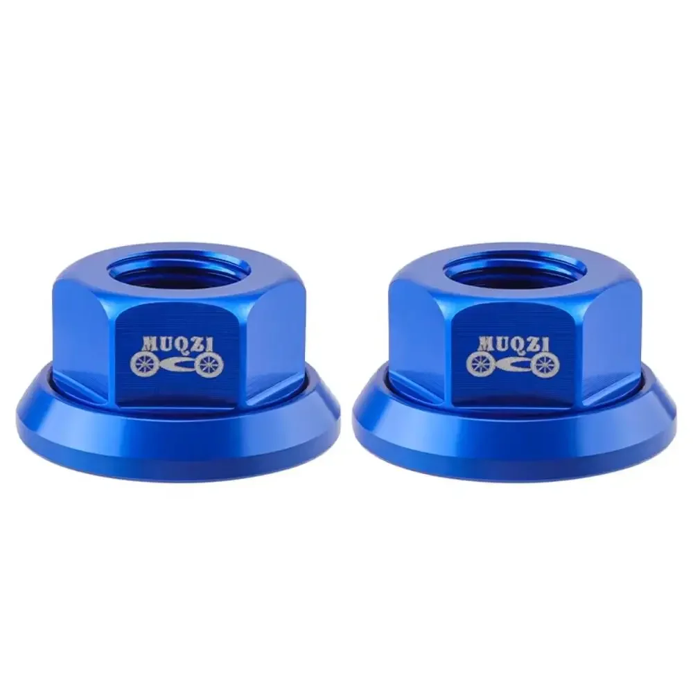 Tuerca de buje de bicicleta M10, tornillo de eje trasero de alta resistencia, aleación de aluminio anodizado, accesorios de ciclismo, 2 piezas, CNC 3/8 - imagen 4