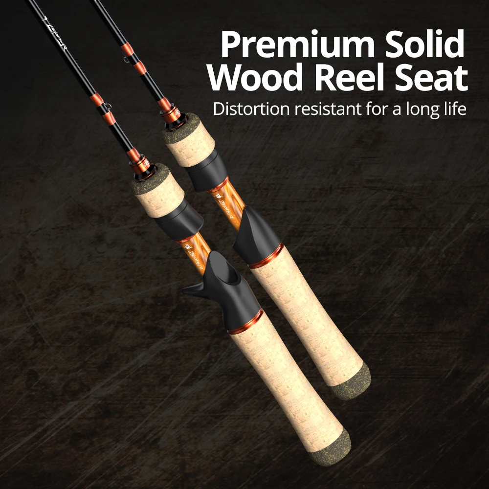 KastKing Zephyr Bait Finesse System UL caña de pescar de fundición giratoria fibra de carbono 2 piezas 1,53-1,8 m 1-8g para pesca de trucha - imagen 3