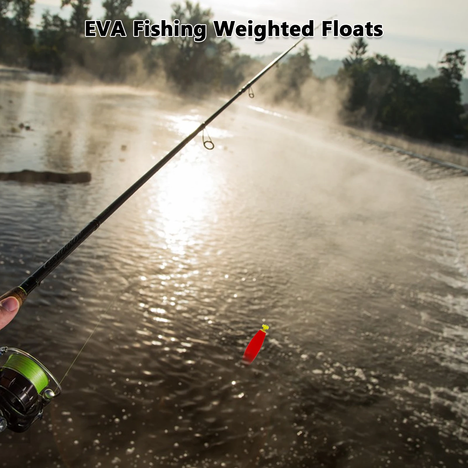 Bobbers de pesca de espuma, juego de flotadores ponderados a presión, accesorios de aparejos de pesca para pesca - imagen 2