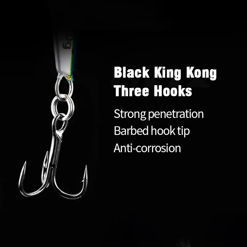 7g pesca Jigging cebo Artificial aparejos impresión 3D láser plantilla de Metal señuelo de pesca Ideal para pesca en el mar caña de pescar al aire libre - imagen 3