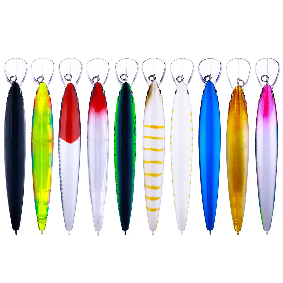 Señuelo de pesca MINNOW de 36G/13CM, nuevo lanzamiento Global, señuelo que se hunde para aparejos de cebo duro de fundición larga para pesca con mosca, 1 ud. - imagen 5