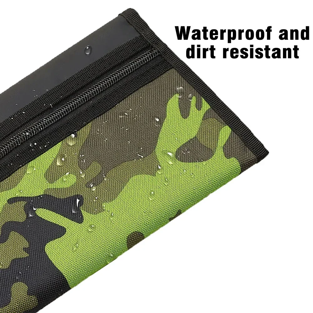 Luya Bolsa de almacenamiento de cebo de pesca impermeable con cubierta interior de PVC con asa de transporte Bolsas de clasificación de cebo falso - imagen 5