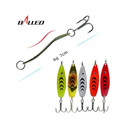 Balleo Señuelo Cuchara Metal Giratorio para Lubina