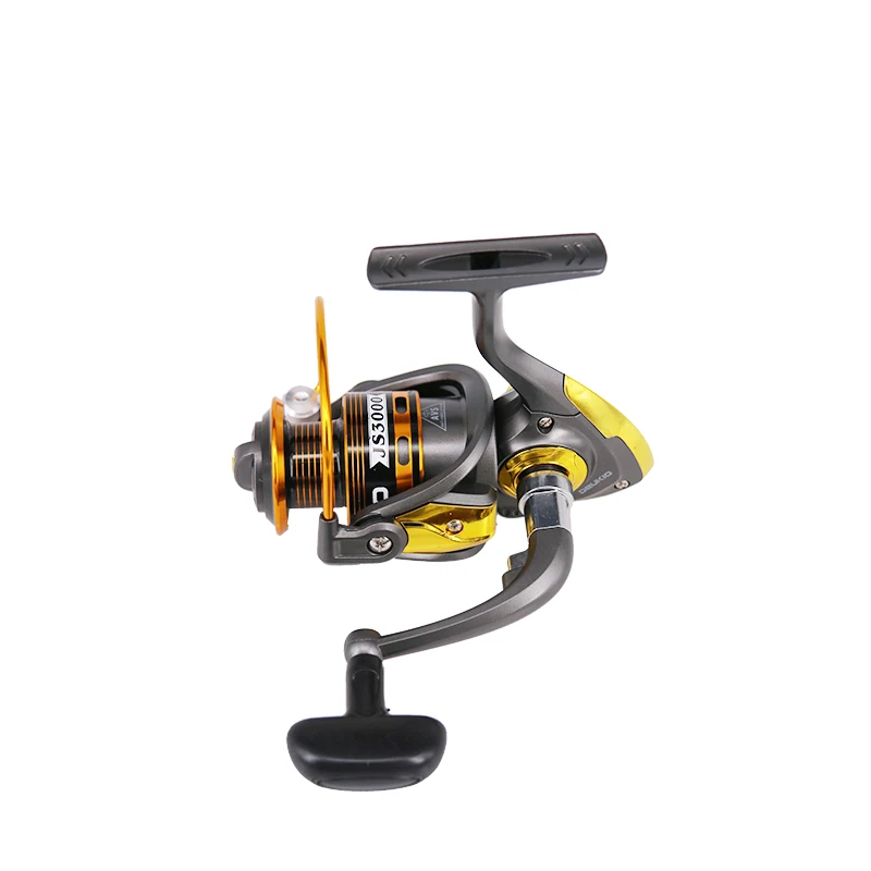 DEUKIO nuevo oro 1000 ~ 7000 5,2: 1 relación de engranaje, carrete de Metal de arrastre máximo de 18LB carrete de pesca giratorio para agua dulce y salada - imagen 4