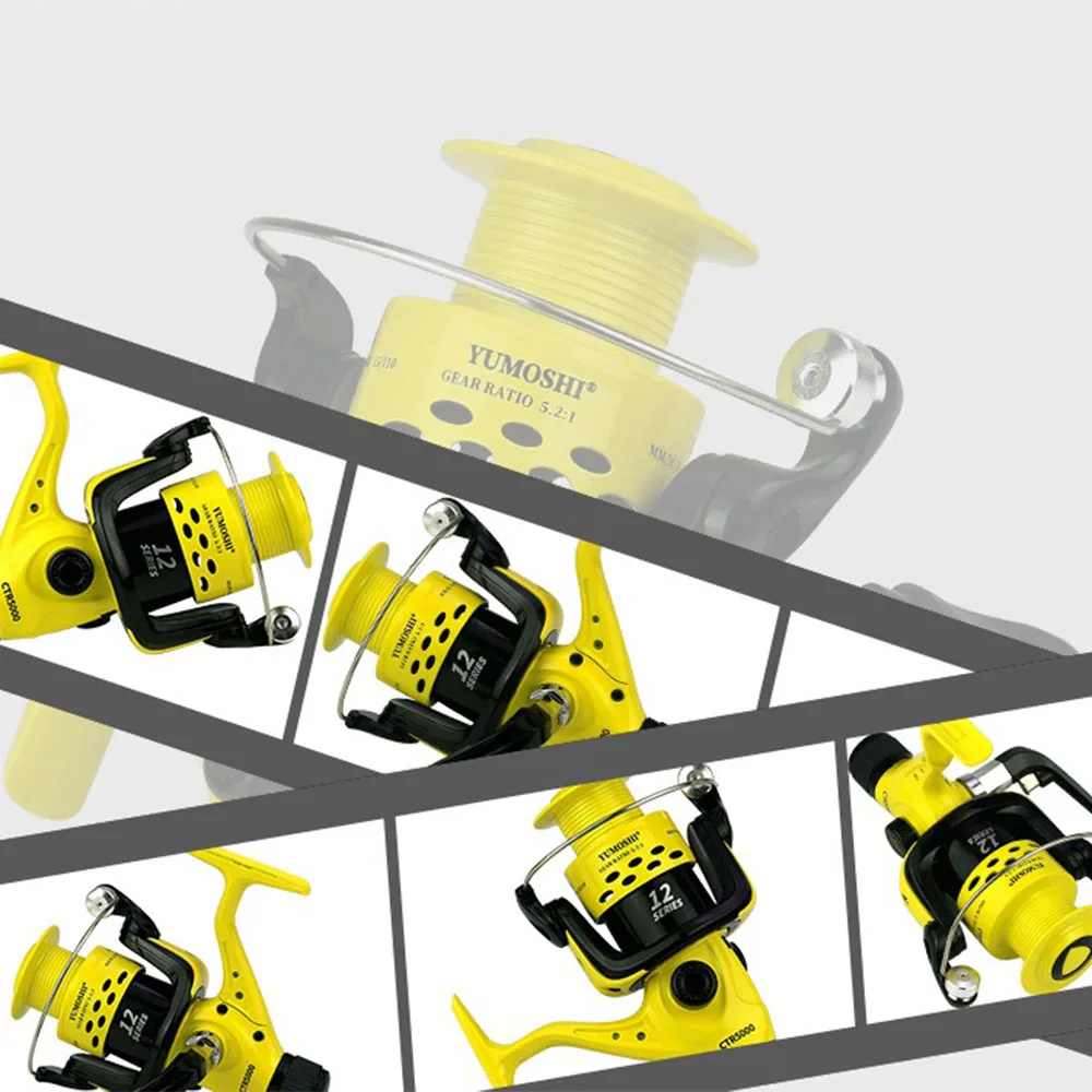 Carrete herramientas de pesca suministros de pesca aparejos carretes giratorios cable de extensión retráctil Spinreels productos para accesorios cosas