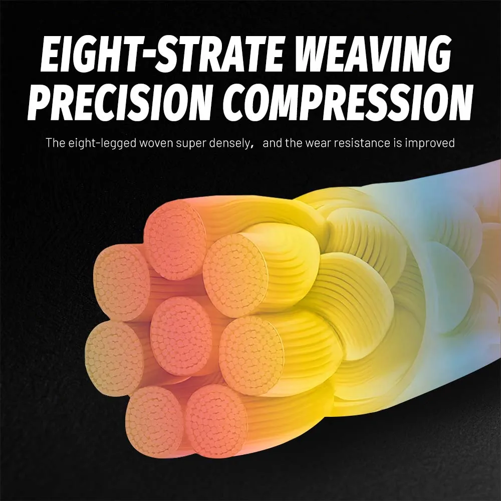 ZUKIBO Super trenza cinco colores 8 hebras línea de pesca trenzada Japón X8 PE línea duradera suave agua salada línea resistente a la abrasión - imagen 3