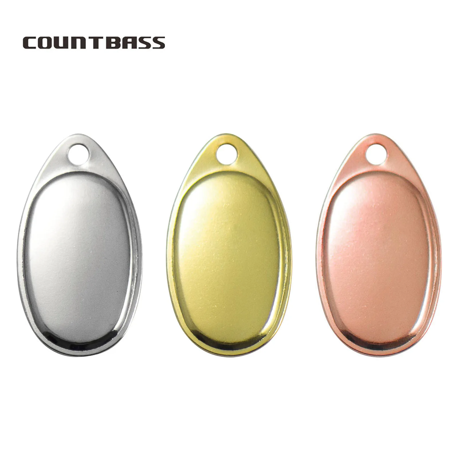 COUNTBASS 50 Uds tamaño 0-6 cuchillas giratorias francesas lisas de acero niquelado acabado en níquel, Señuelos de pesca DIY, aparejos artesanales - imagen 5