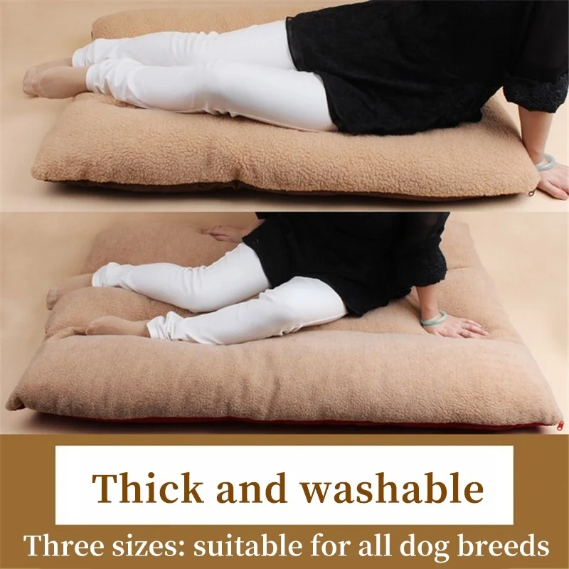 Cama para perro y gato, tumbona para dormir cálida para invierno, perrera para cachorro, cama larga de felpa para mascotas, alfombrilla lavable desmontable para mascotas - imagen 2