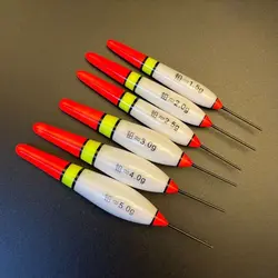 Flotador de pesca de nanomateriales, boya de mano de obra superfina, flotadores de corriente de doble propósito, 5 uds.