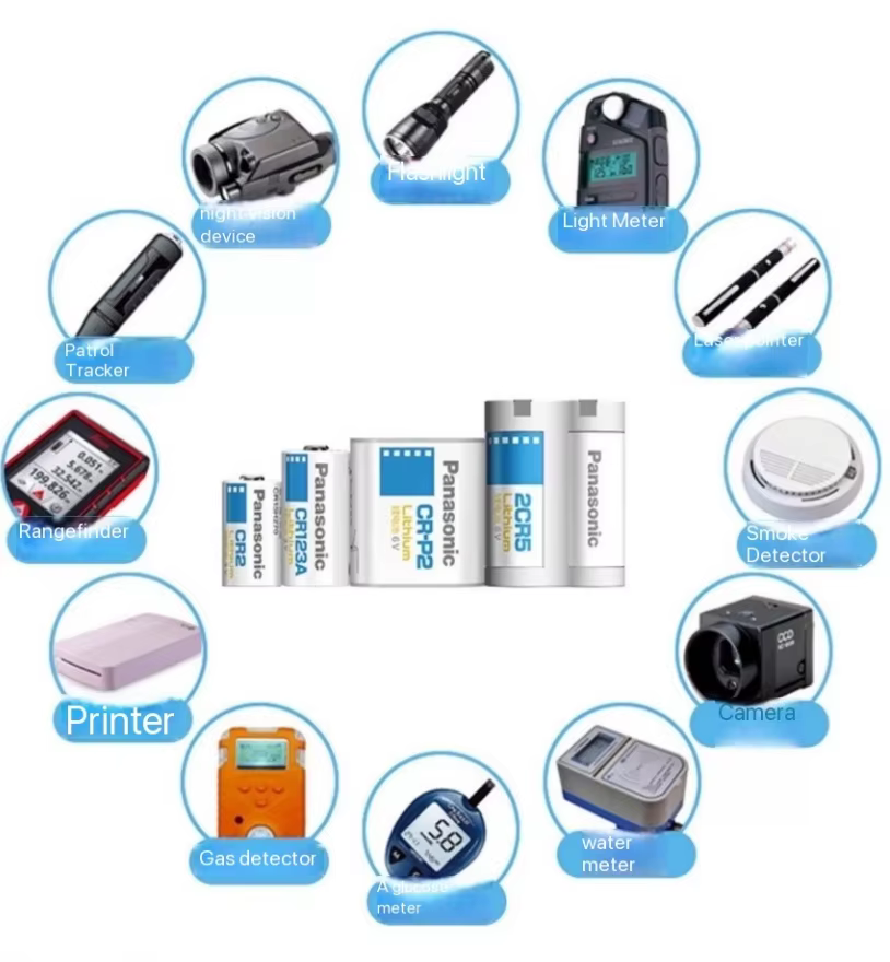 Batería de litio Panasonic CR123A/CR2 para linterna y cámara - imagen 5