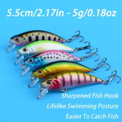 Señuelo Minnow hundimiento lento duro realista para distancia