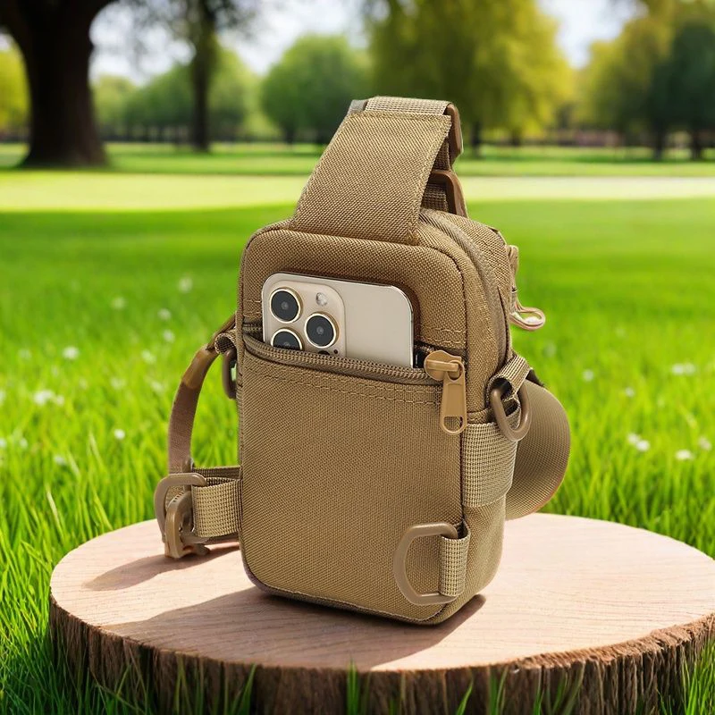 Mochila táctica para pesca, bolsa de pecho para almacenamiento de tazas de caza, bolsa adhesiva para senderismo al aire libre, riñonera ligera para hombre - imagen 3