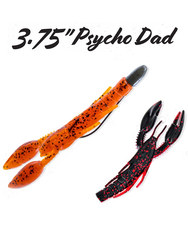 YAMAMOTO-Cebo blando tipo crayfish, cebo de ruido de 3,75 pulgadas, bajo negro, para carretera - imagen 3