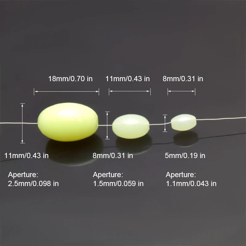 Abalorios de pesca luminosos antideslizantes para agua salada y dulce - imagen 2