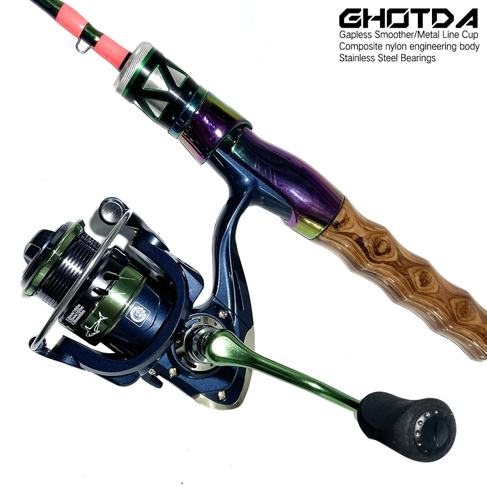 Carrete de pesca giratorio 1500, 250, 3500, ultraligero, arrastre máximo 8kg, 5,2: 1, Surfcasting, agua salada, Jigging - imagen 2