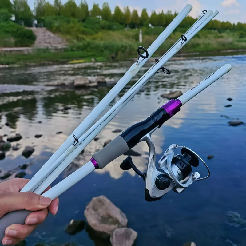 Combo caña spinning ultraligera 2,1m + carrete y señuelo - imagen 3