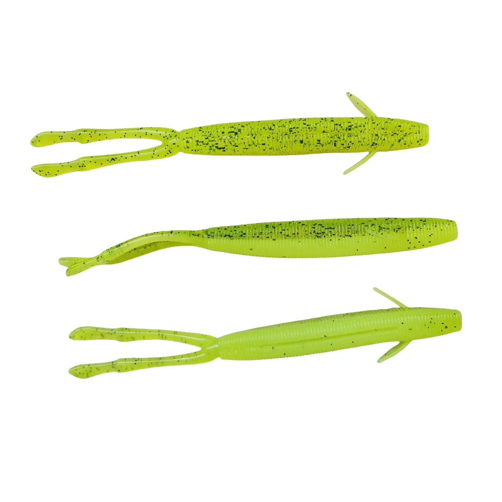 MUKUN 5 uds 12,5 cm 8,2g señuelo de pesca de silicona suave Minnow agua salada gusanos de agua dulce Wobblers cebo Artificial aparejos de lubina plantillas - imagen 3