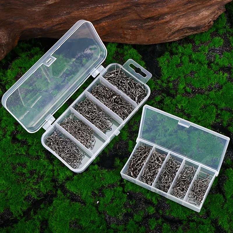 210/95 unids/caja anillos de alta velocidad conectores de pesca anillos giratorios de rodamiento de bolas de acero inoxidable para señuelo giratorios accesorios de pesca - imagen 3