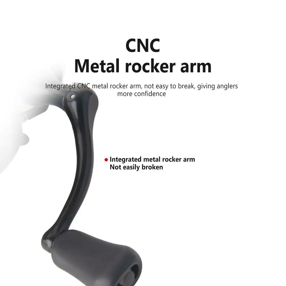 Carretes de pesca giratorios, aparejos de pesca de arrastre máximo de 12kg, relación de transmisión de alta velocidad 5,2: 1, adecuado para agua de mar y agua dulce - imagen 4