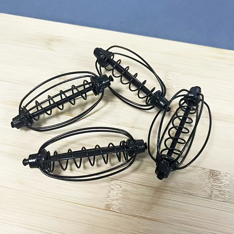 4 piezas # 20/ # 30 Alimentador de cebo antienganches de primavera europea, dispensador de puntos de fundición larga con diseño extraíble para pesca en el lago/fondo salvaje - imagen 5