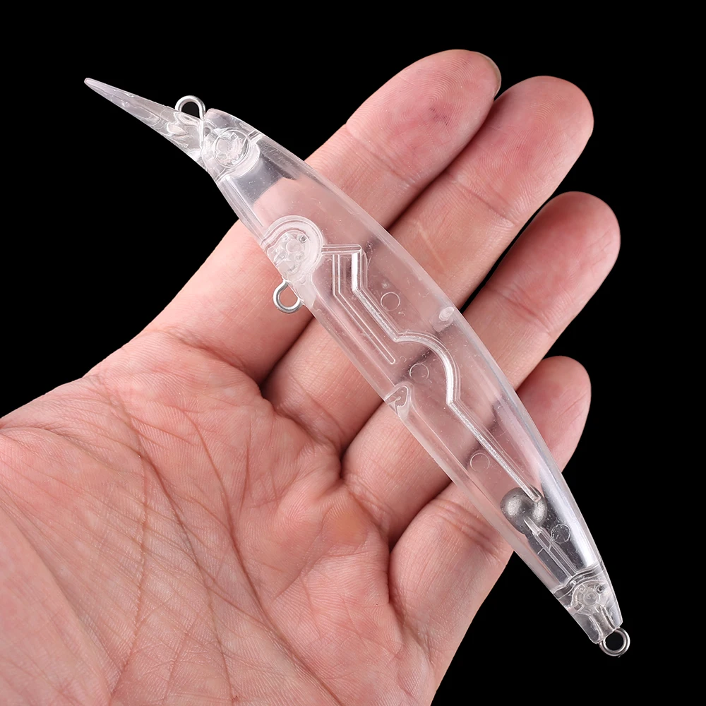 Chan'sHuang 20 piezas cebo en blanco sin pintar 13cm 15g sonajeros flotantes Wobbler Minnow DIY hecho a mano aparejos de señuelo de pesca Artificial - imagen 4