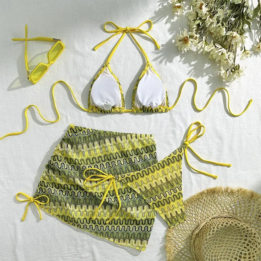 Bikini Brasileño Halter para Mujer – Traje de Baño de Moda - imagen 4