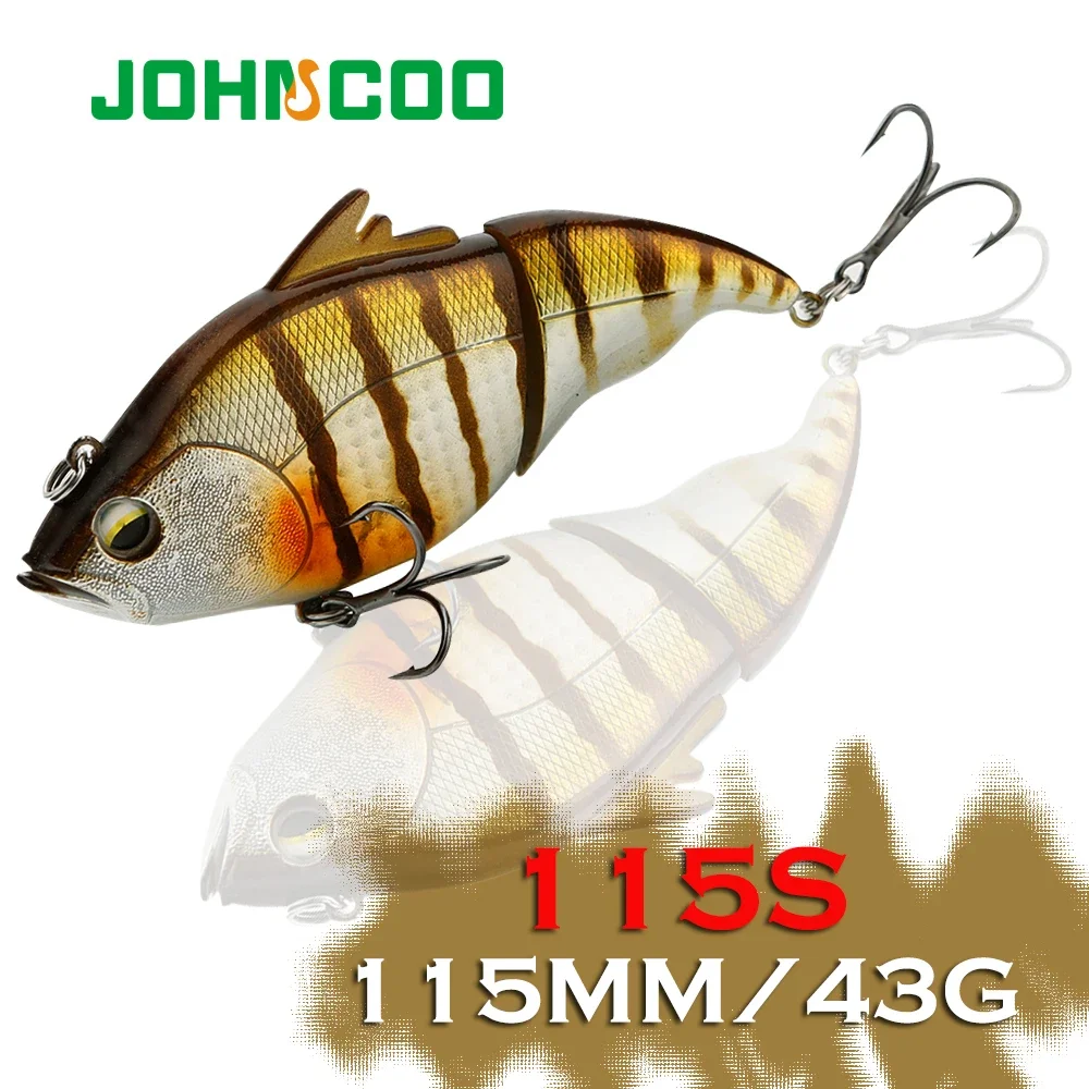 Señuelo de pesca VIB 115mm 43g vibración hundida SW wobblers Crankbaits sin labios cebo duro Artificial de alta calidad para Lucio - imagen 2