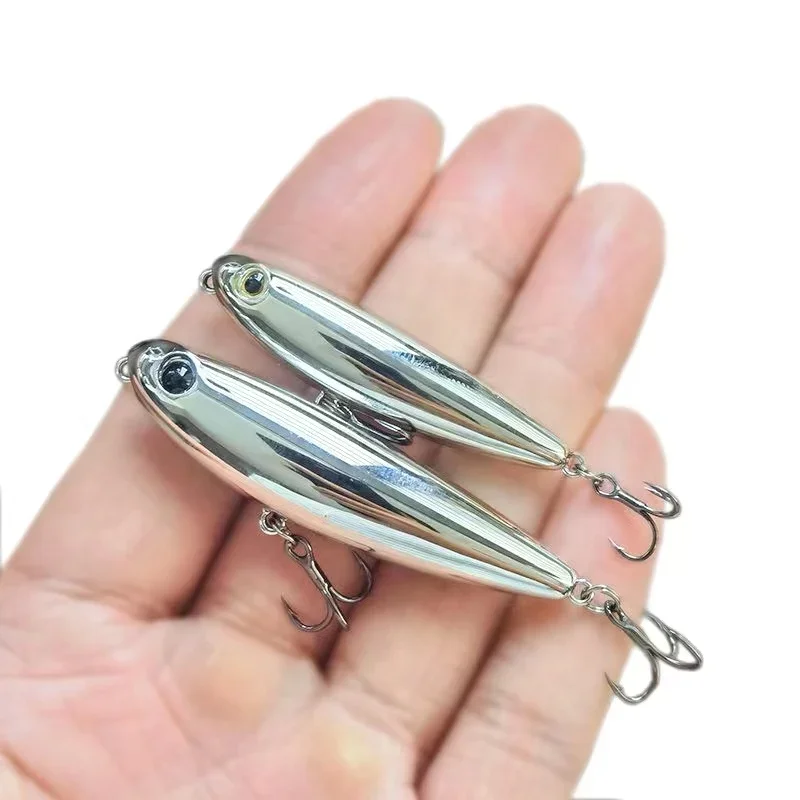OUTKIT-señuelo de pesca con lápiz flotante, señuelo StickBait 4,5/2,8g, Wobblers Topwater, señuelos Crankbait artificiales, cebo duro de fundición larga - imagen 2