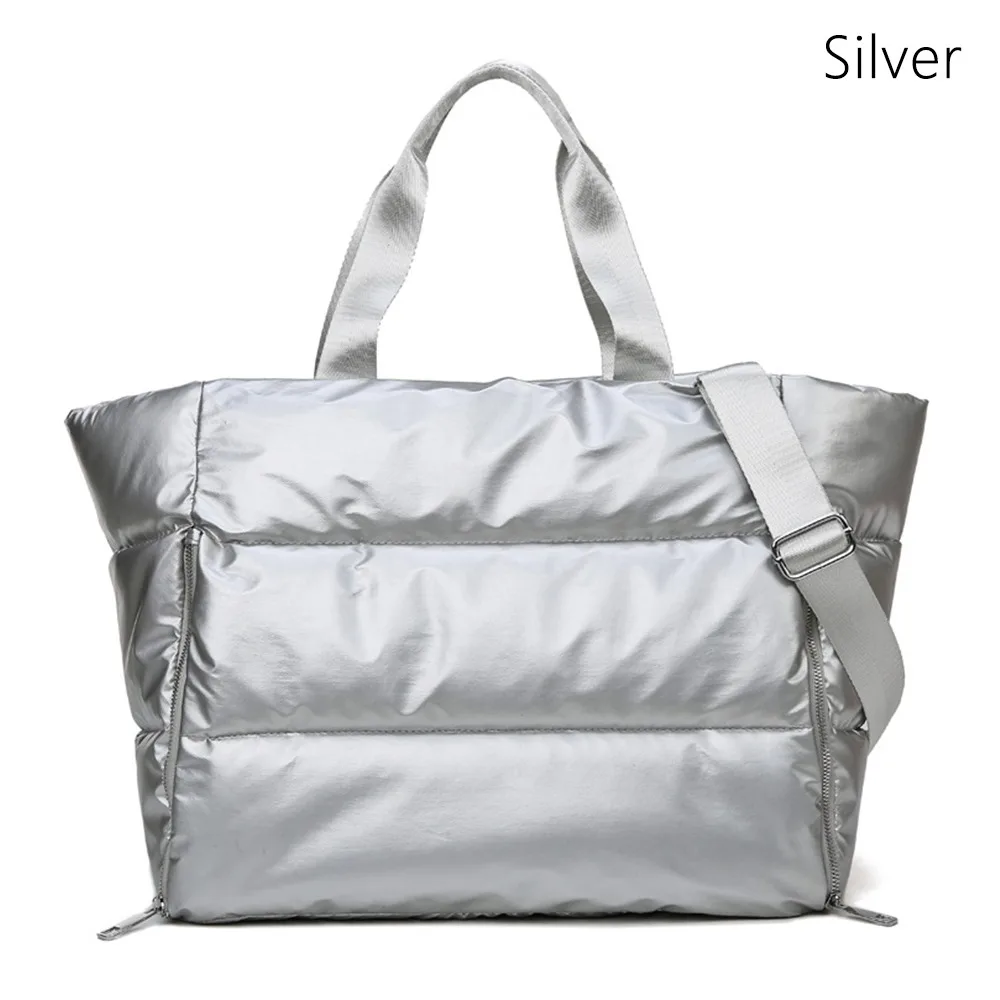 Nuevo Bolsa de gimnasio de nailon para mujer, bolsa deportiva impermeable con separación en seco y húmedo, bolsa de mano suave de gran capacidad para gimnasio, Yoga y viajes