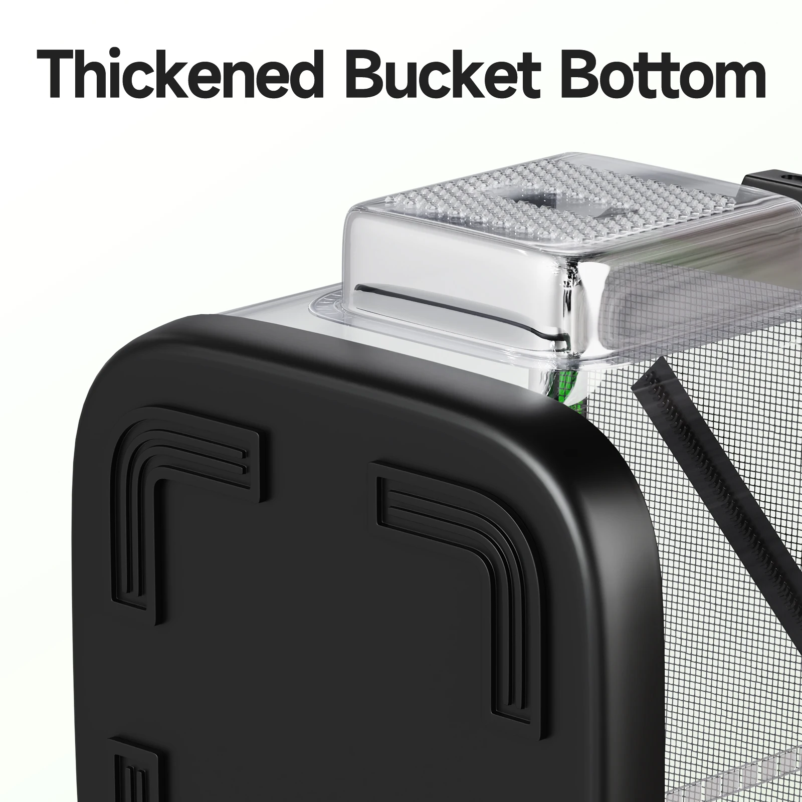 HANDING-cubo portátil transparente para pesca, cubo de agua plegable, contenedor multifuncional, cubo de protección para peces - imagen 3