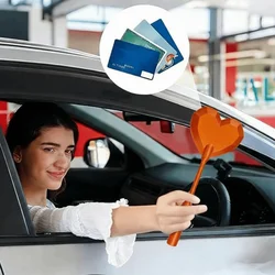 Tarjetero con impresión 3D de corazón y pago sin contacto
