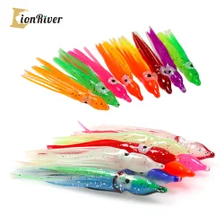 LionRiver Señuelo Pulpo – Fluorescente falda de goma para agua salada
