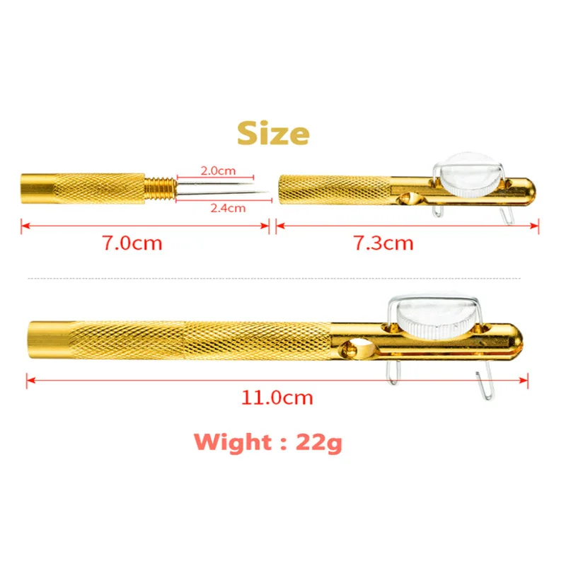Herramienta de anudado de anzuelos de pesca de Metal, 1 piezas, dispositivo de fabricación de bucle de anzuelos y removedor de anzuelos, accesorio de pesca de carpa - imagen 4