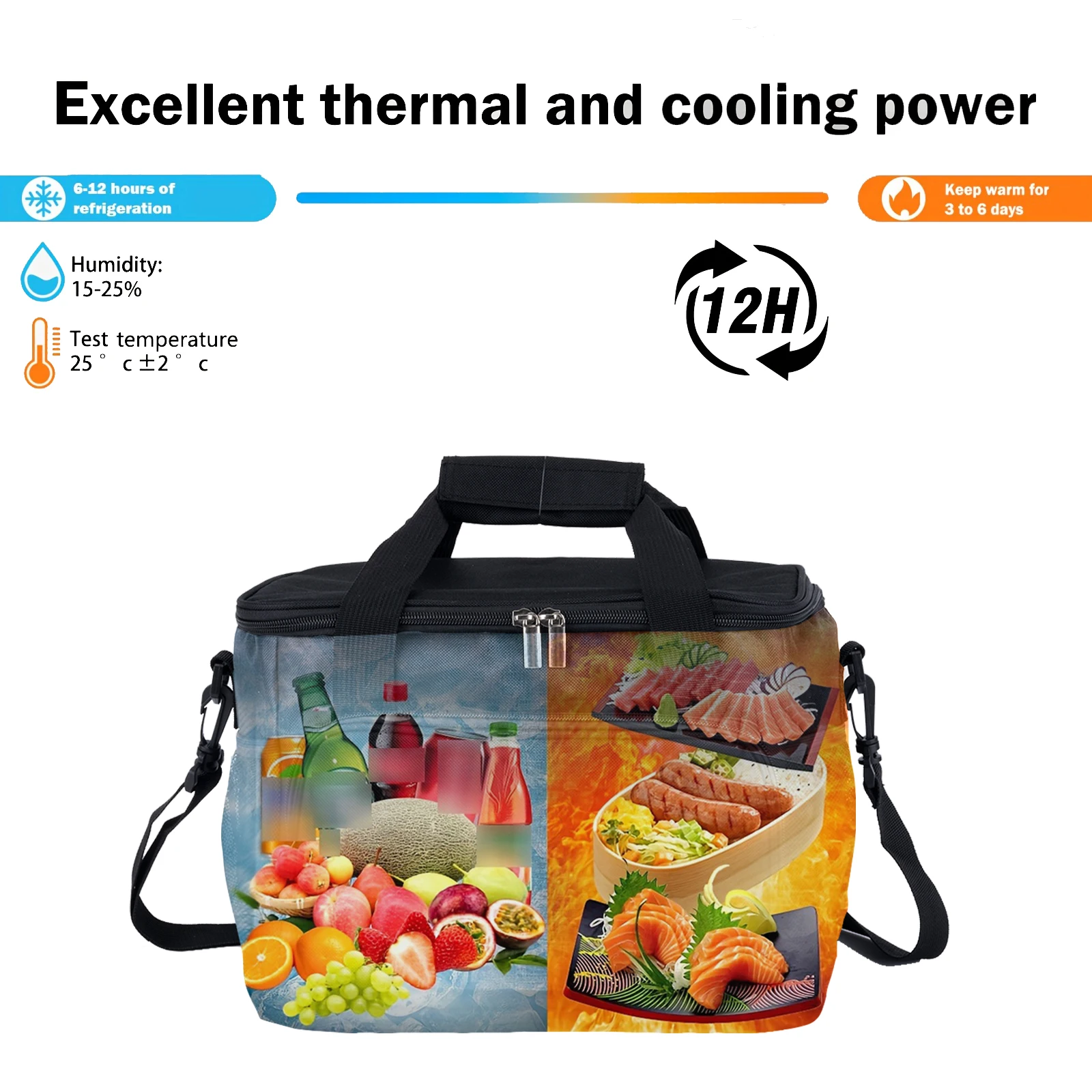 Goture-bolsa enfriadora plegable de gran capacidad para pesca, bolsa aislante para Picnic, fiambrera para viajes al aire libre, Camping, fiesta de barbacoa, 30l, 35L - imagen 5