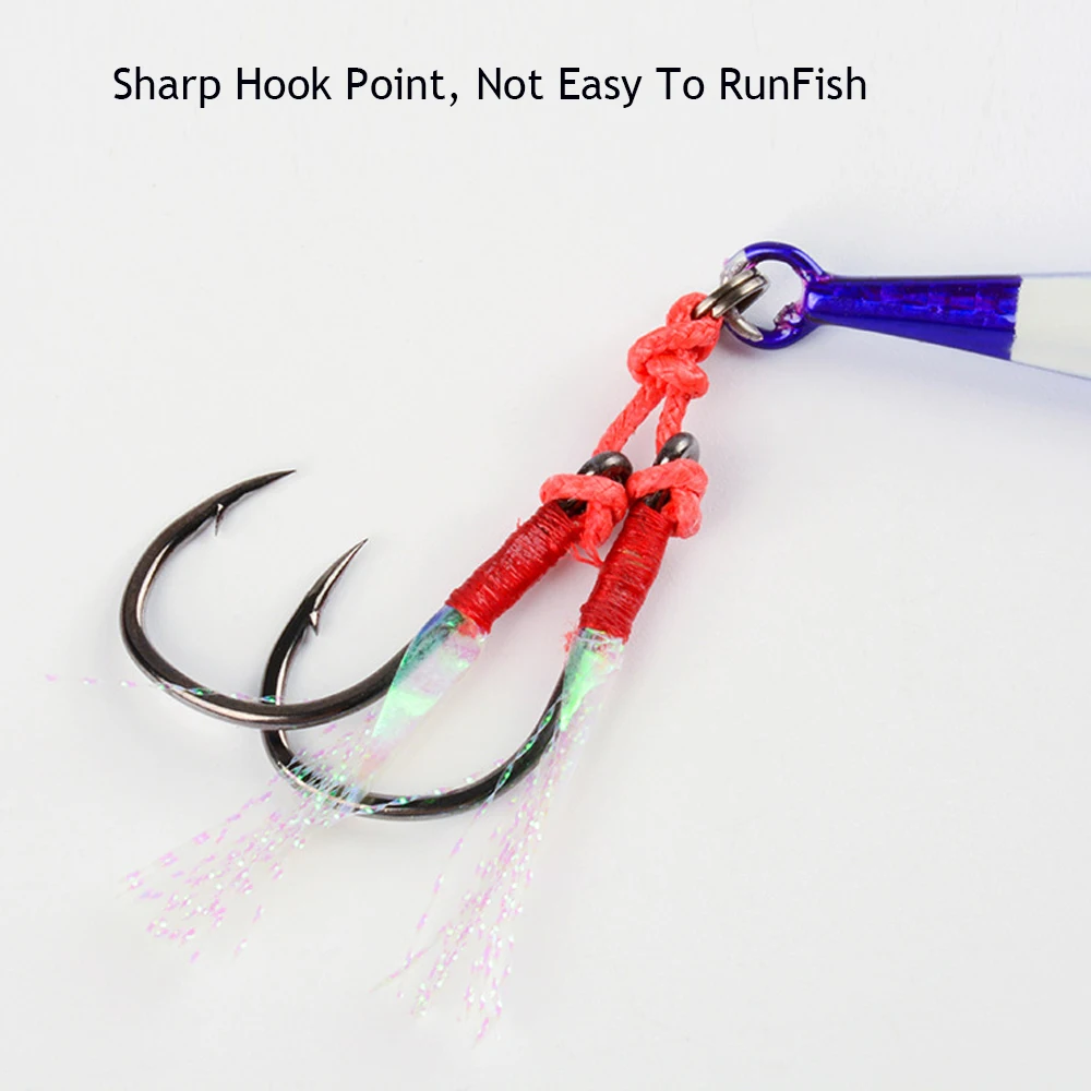 VOLIN-señuelo de pesca Artificial con plantilla de Metal, cebo de pesca con doble gancho, 100g, 150g, 200g, 250g, 300g, 350g, 1 unidad, nuevo - imagen 5