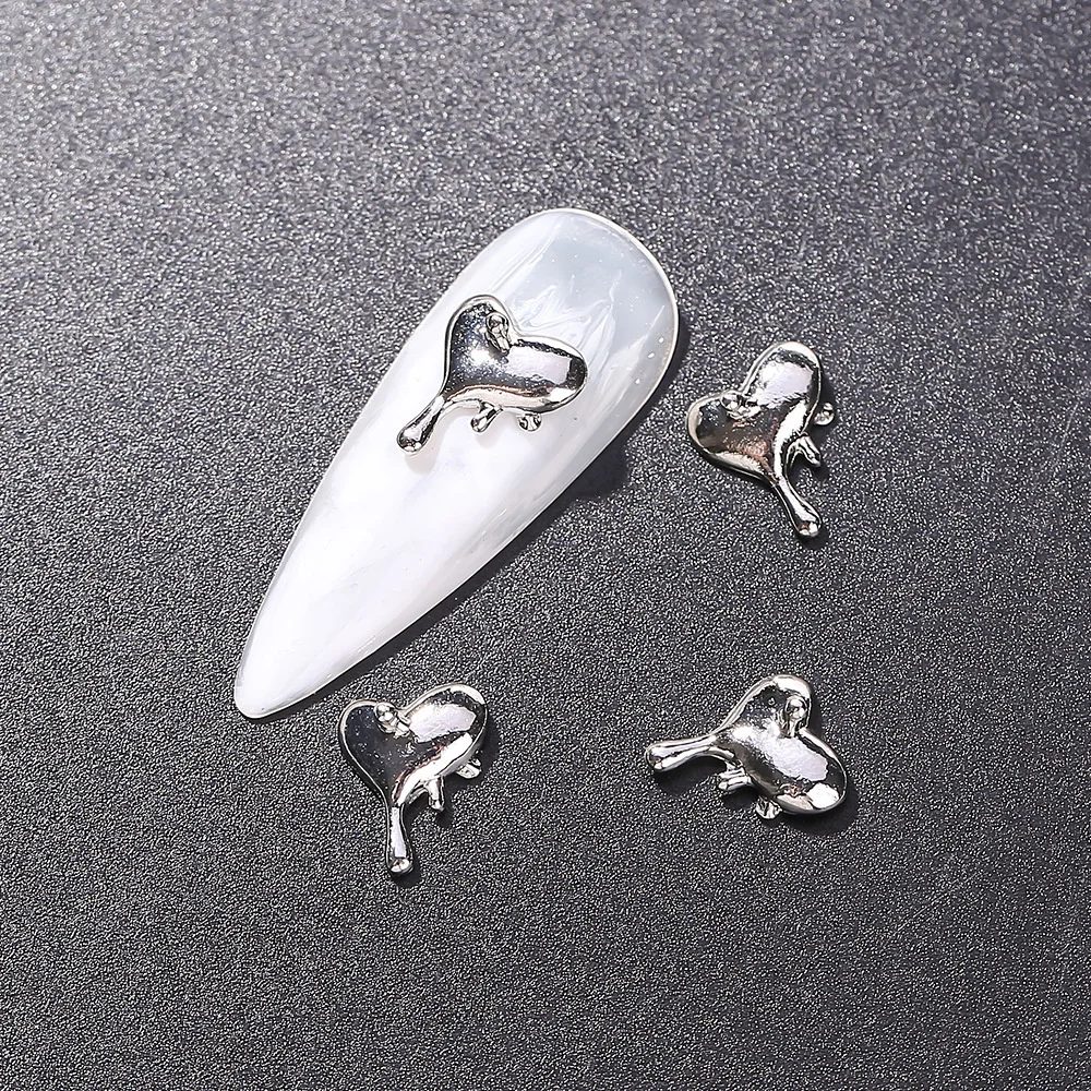 Accesorios de manicura para decoración de uñas, 1/3/5 piezas, 1 bolsa, lazo de goma, piezas de dijes de uñas, diamantes de imitación de colores 3D, decoración de uñas de verano - imagen 3